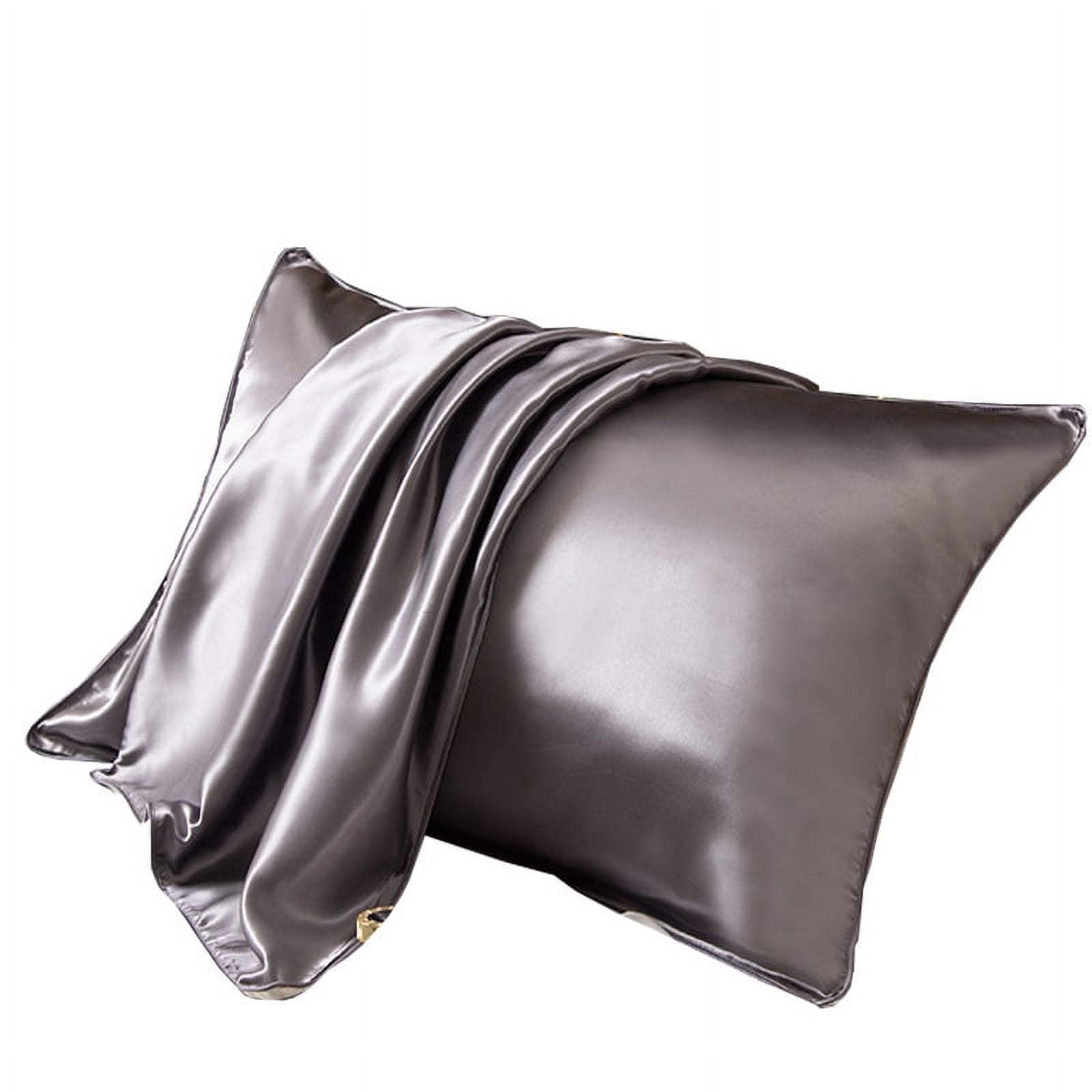 ERDOUY 2Pcs Silk pillowcase 100% mulberry silk pillowcase Soft and skin-friendly, silky touch pillowcase, giving the skin a luxurious hug 18.9x29.13inch(blue）
