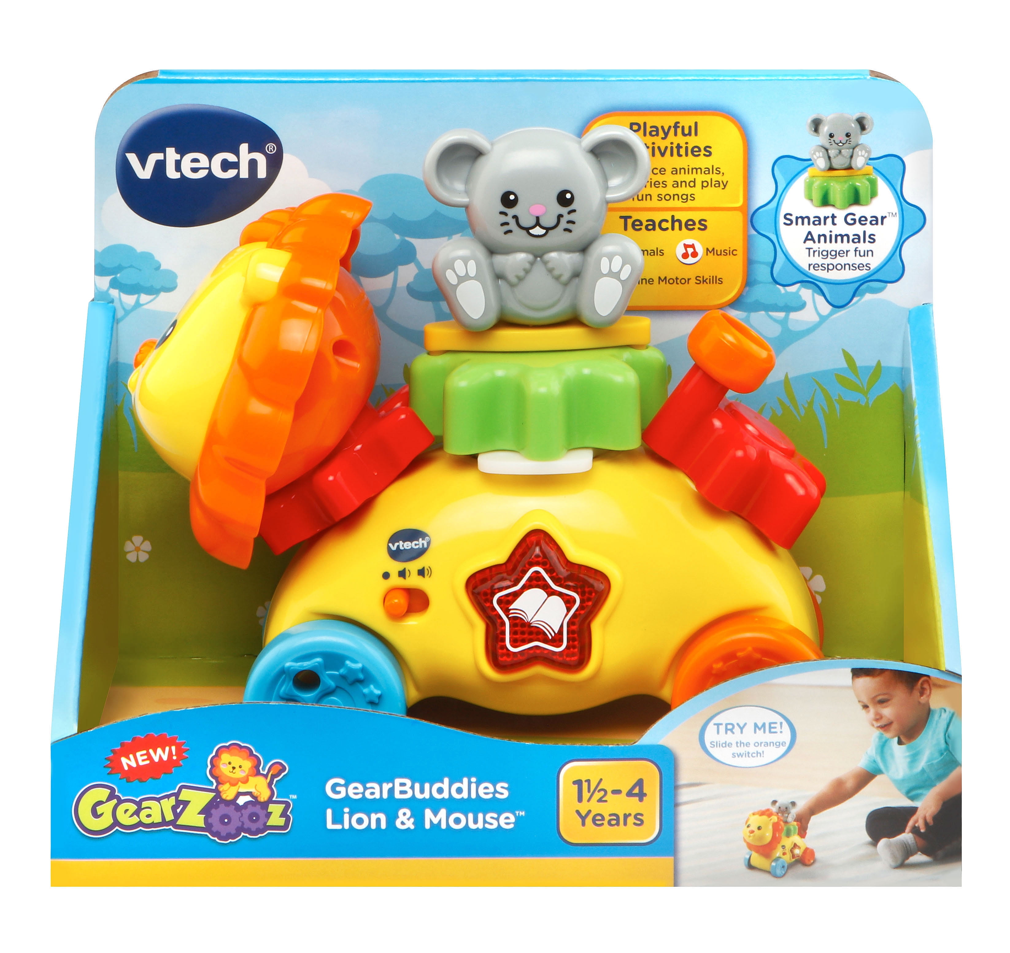 vtech gearzooz gear buddies lion & mouse