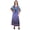 Blue, variant on RADANYA Womens Loose Kaftan Beachwear Swimwear Bikini Cover-Up Beach Dress - Blue