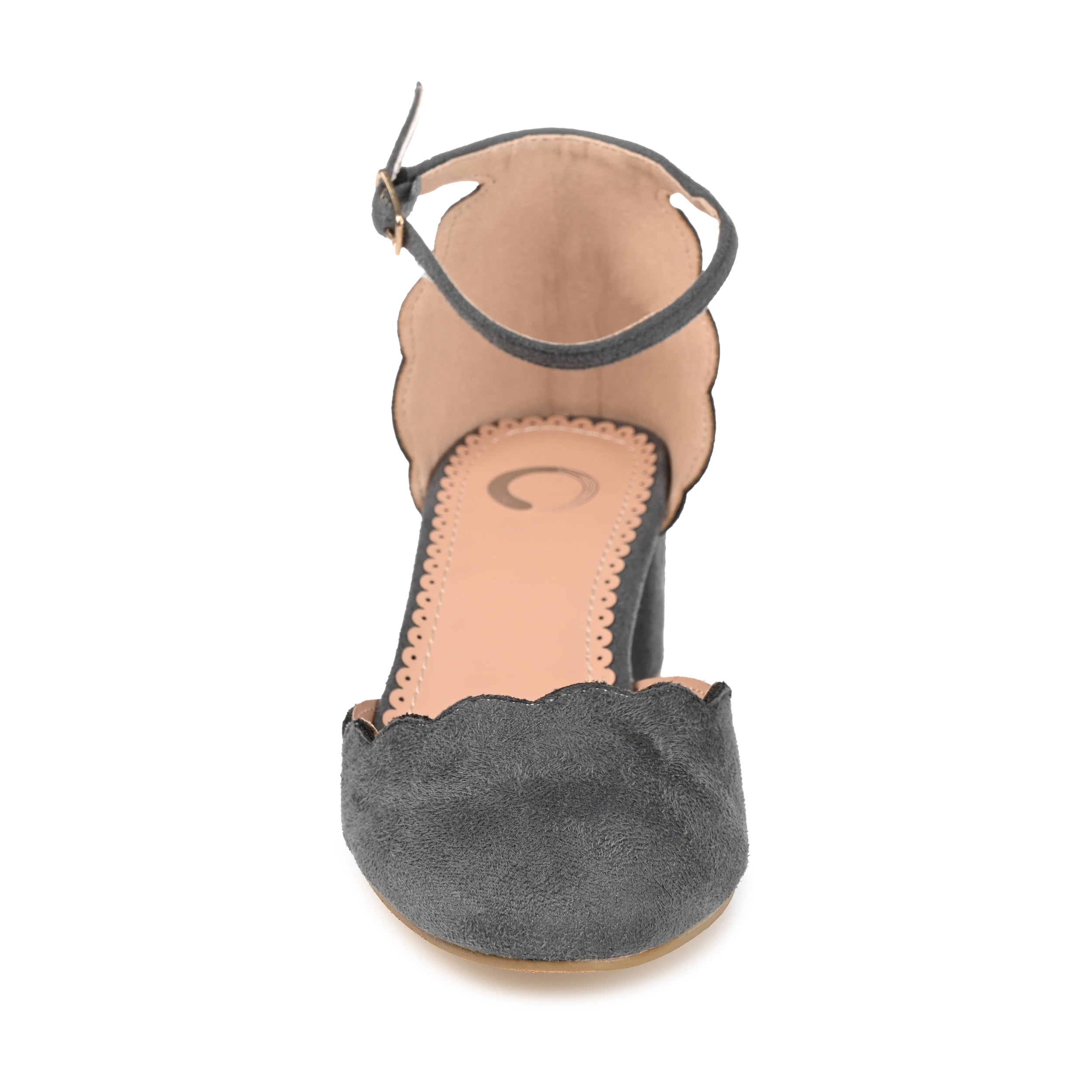 Journee Womens Edna Round Toe Low Block Heel Pumps, Widths Available