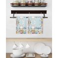 thumbnail image 3 of Easter Kitchen Dish Towels for Drying Dishes Set of 3, Spring Watercolor Bunny Carrots Eggs Flowers Blue Waffle Weave Microfiber Hand Tea Bathroom Towels Quick Dry & Absorbent Towel 15.7x23.6, 3 of 7