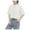 White, variant on Women's Tops, Tees & Blouses Vintage Style Button Front Embroidered Round Neck Five Quarter Sleeve Solid Color Casual,Sizes S-3XL