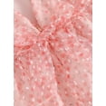 thumbnail image 6 of Bslissey Little Girls Summer Dress Sleeveless Floral Print Ruffle Tulle A-line Dress Toddler Square Neck Party Dress 2T 3T 4T 5T Kids Casual Princess Clothes, 6 of 8