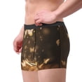 thumbnail image 2 of Fotbe Gold butterfly glitter Men’s Total Support Pouch Boxer Briefs, X-Temp Cooling, Moisture-Wicking Underwear, Regular, Long-leg and Trunk-Medium, 2 of 5