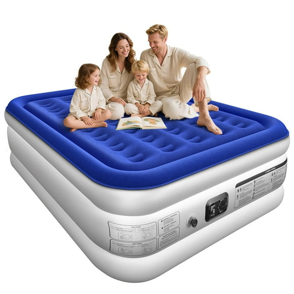 Colchón inflable Xsleep Queen, 203 x 152 x 46 cm, bomba integrada