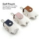 thumbnail image 3 of Eigraketly Mini bolsa de golf PU cuero bola Tees soporte bolsa entrenamiento práctica cintura cinturón hebilla organización transporte Golf Cafe Blanco Eigraketly OD023266-02, 3 of 6