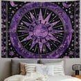 thumbnail image 2 of Shiartex  Burning Sun Tapestry Tie Dye Celestial Poster Aesthetic Bedroom Tapestrys Moon Star Tarot Wall Hanging Boho Hippie Dorm Decor Beach Coverlet Curtain Blanket 40x30inch, 2 of 6