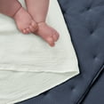 thumbnail image 6 of Levtex Baby - Cloud Muslin Crib Bed Set - Baby Nursery Set - Navy and White Stars - Navy Textured Muslin - 5 Piece Set Includes Quilt, Fitted Sheet, Two Swaddles & Bear Lovey, 6 of 6