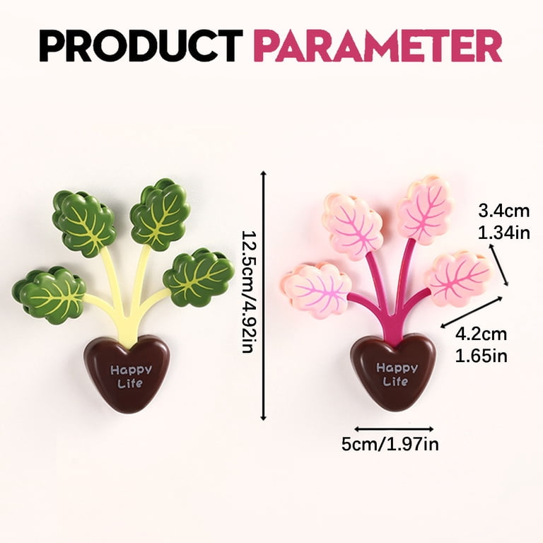 Chip Clips, 1 Pack Cute Bag Clips, Plant Leaf Shaped Magnetic Food
