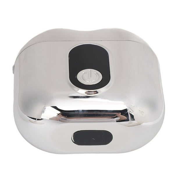 Mini Cortador De Barba Electrónico, Mini Cortador De Barba Portátil De Doble Cabeza USB Galvanizado Plateado Portátil TXD02 Para El Hogar