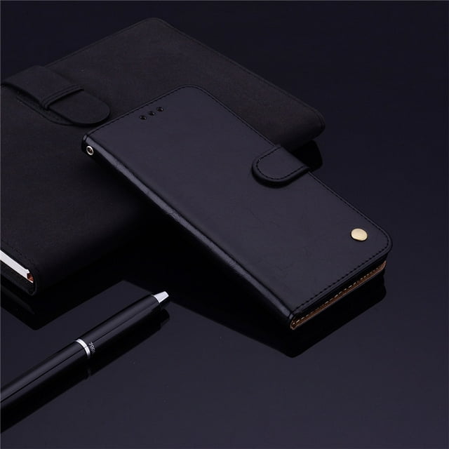 Leather Wallet Flip Case For Xiaomi Redmi Note 9S Case Card Holder Magnetic Book Cover For Redmi Note 9 Pro 9A 9C note 9T 9 Case Black1 Redmi Note 9T