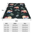thumbnail image 3 of Balery Baby Sloths Sleeping On The Christmas Ball Manta de Felpa Suave y Acogedora – Cobija de Franela Aterciopelada para Cama, Lavable y Cálida para Sofá, Mascotas, Transpirable-80"x60", 3 of 7