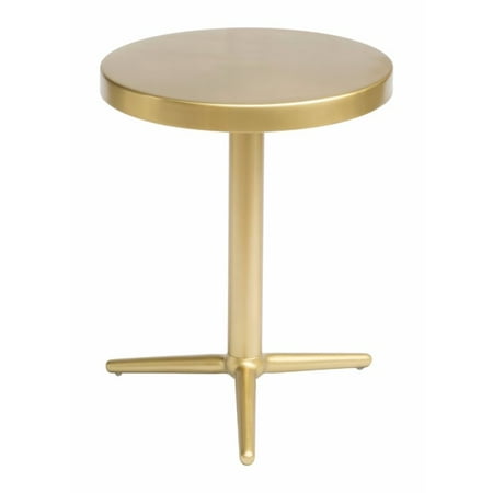 Zuo Derby Accent Table in Brass (Best Media To Clean Brass)