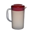 thumbnail image 2 of Plastic Pitcher for Cold Water - Round Beverage Jar with Lid, Leakproof for Iced Tea, Lemonade, Juice, 1 Gallon, 2 of 6