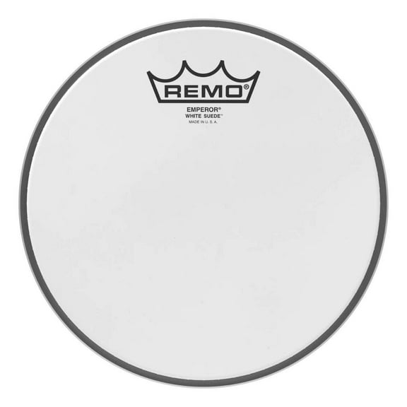Remo White Suede Emperor Batter Drum Head 8 in.