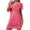 hgg179-Hot Pink, variant on Ounisa Women's NIghtgown Pajamas Short Sleeve Fashion Halloween Cute Casual Printed Comfort Loose Short Nightdress