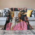 thumbnail image 2 of JEUXUS Goat Blanket Gift Just A Girl Who Loves Goats Cozy Plush Throw Blanket Flannel Ultra Soft Fuzzy Animal Lover Party Blankets for Adult Kids Boys Women Men, 2 of 6
