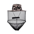 thumbnail image 2 of Anti Mosquito Malla Cabeza Protección Facial Máscara De Pesca Sombrero Camuflaje Gris Sunnimix Sombrero Anti Mosquito, 2 of 6