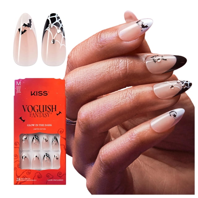 Uñas Postizas KISS Voguish Fantasy Halloween Forma Almendra