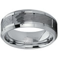 thumbnail image 3 of Metal Masters Mens Hammered Grooved Tungsten Carbide Wedding Band Ring 8mm Comfort-Fit 12.5, 3 of 7