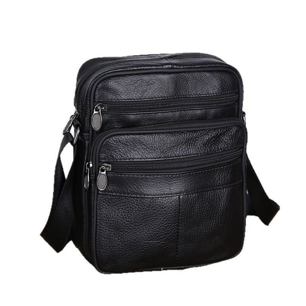 Bandolera de piel auténtica para hombre con estilo bandolera