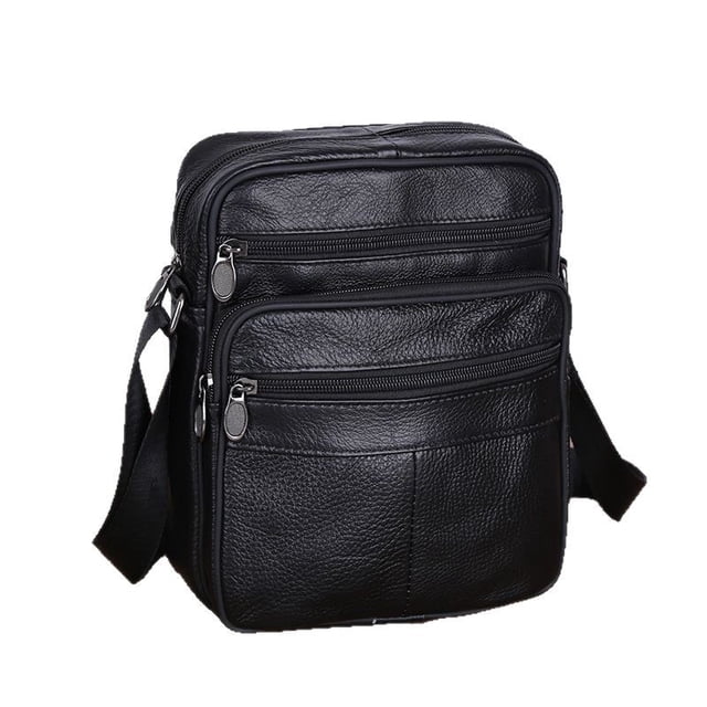 Bandolera de piel auténtica para hombre con estilo bandolera