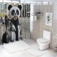 thumbnail image 7 of Panda costume  Bathroom Decor Set , multi size Colorful Luxurious Graphic Print Polyester Fabric Fashion Bathroom Decor Sets with Hooks  100％聚酯纤维 Washable shower curtain  Shower Curtain Set with Hooks, 7 of 7