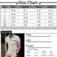 thumbnail image 3 of EHTMSAK Men's Polo Shirts Short Sleeve Henley Lapel Collar Shirts with Pocket Button Up Summer Golf T Shirts Business Fashion Big and Tall Casual Tops Red L, 3 of 6