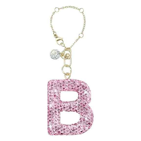 CMrtew 24 Letter Flash Diamond Keychain Pendant Bag Water Cup Multifunctional Pendant | Home Decoration Portable Accessories | Diamond Letter Pendant