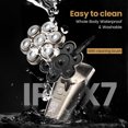 thumbnail image 4 of E-SHAVER  Mens 7 Blade Razor Replacement Shaving Heads Floating Washable Electric 7D Shavers Trimmers Kit Cutter Blades, 4 of 13