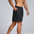 thumbnail image 6 of Cargo Short Pants for Men Plus Size Summer Lightweight Elastic Waist Solid Color Gym Shorts Athletic Outdoor Sport Workout Shorts with Pockets, 6 of 7