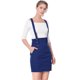thumbnail image 2 of Día de San Patricio Falda De Tirantes Rectos De Cintura Alta De Traje De Navidad Para Mujer Azul real L, 2 of 6