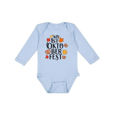 

Inktastic My First Oktoberfest Gift Baby Boy or Baby Girl Long Sleeve Bodysuit