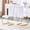 White+gold 2 pcs, variant on NEW Dining Chairs Set of 4 - Modern Upholstered Chairs with Metal Legs for Living, Bedroom,Dining Room - Dining Chairs Set for 4