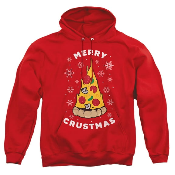 Merry Christmus Christmas Pizza Unisex Adult Pull-Over Hoodie