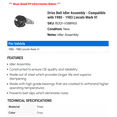 thumbnail image 2 of Drive Belt Idler Assembly - Compatible with 1980 - 1983 Lincoln Mark VI 1981 1982, 2 of 2