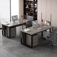 thumbnail image 3 of Standing Storage Office Desk Reception Drawers Executive Floor Computer Desks Luxury European Mesa De Computador Home Furniture My Lux Decor Round, 3 of 34