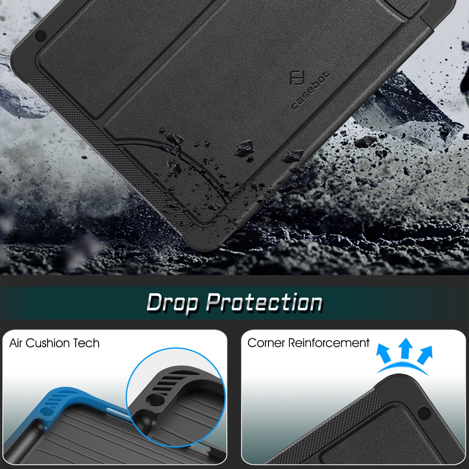 Fintie Case for iPad Air 11-inch M3 (2025) / M2 (2024), iPad Air 5th (2022) / 4th Generation (2020) 10.9 Inch - Magnetic Stand Multi-viewing Angle Soft TPU Cover with Pencil Holder