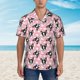thumbnail image 2 of Balery French Bulldog Camisas hawaianas de manga corta para hombre, camisas playeras de corte holgado, camisas de vacaciones con botones,Large, 2 of 7
