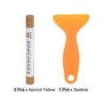 thumbnail image 3 of Unique Bargains Wood Furniture Repair Kit 3pcs Markers with Spatula, Apricot Yellow, 3 of 7