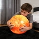 thumbnail image 4 of Juguete de peluche de almohada del sistema solar para planeta redondo • Diseño Tierra-Sol y Luna • Cojín decorativo suave • Modelo educativo de aprendizaje espacial • 1 pieza, 4 of 7
