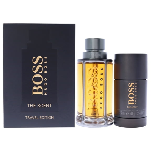 Boss The Scent by Hugo Boss for Men - 2 Pc Gift Set 3.3oz EDT Spray, 2.4oz Deodorant Stick