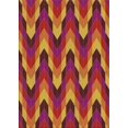 thumbnail image 1 of Ahgly Company Machine Washable Indoor Rectangle Transitional Orange Area Rugs, 7' x 9', 1 of 7