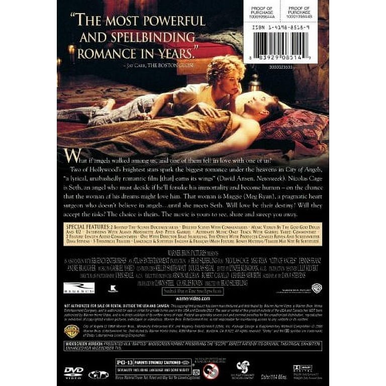 Warner Home Video - City of Angels, Drama Movie (DVD