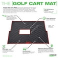 thumbnail image 2 of Xtreme Mats Advent Golf Cart Mat, Full Coverage Golf Cart Floor Liner Mat - Fits Advent 2 & 4 - Grey Trim, 2 of 4