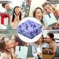 thumbnail image 5 of Wearable Blanket,Purple Butterfly Pattern Hooded Wearable Flannel Blanket for Adults & Teens with Buckle,Winter Poncho Shawl Wrap Cape,50"x60", 5 of 5