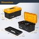 thumbnail image 2 of Caja de herramientas POWERTEC de 16 pulgadas con bandejas organizadoras con cierre 72119, 2 of 7