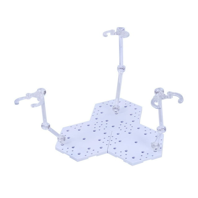 TISHITA Support de Support de Socle de Figurines Robustes pour Figurines 1/144 Jouets Blanc