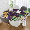 thumbnail image 5 of Coolnut Mardi Gras Rectangle Tablecloth Spill-Proof Polyester Table Cloth Table Cover for Kitchen Dining Picnic Holiday Party Decoration,54"x54", 5 of 7