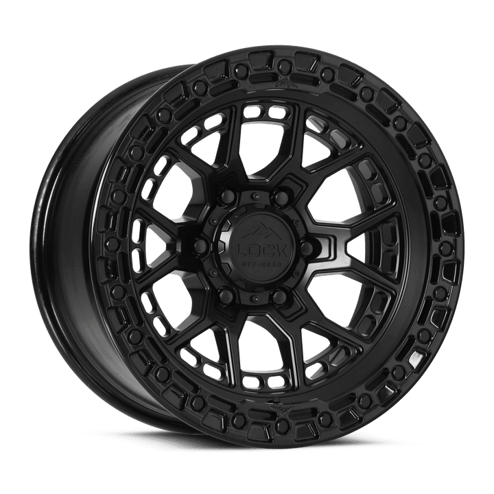 Lock Off-Road Commando Matte Black with Gloss Black Ring 10-20